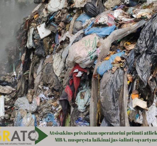 Šiaulių regiono gyventojai dėl privataus MBA operatoriaus atsisakymo priimti komunalines atliekas  nepatogumų neturi patirti (video)